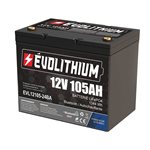 BATTERIE LITHIUM ÉVOLITHIUM 12V 105AH 1344WH BLUETOOTH / AUTO-CHAUFFANTE (GR.24)